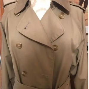 Burberry trench coat.